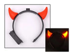 cornes de diable lumineuses rouge 5cm