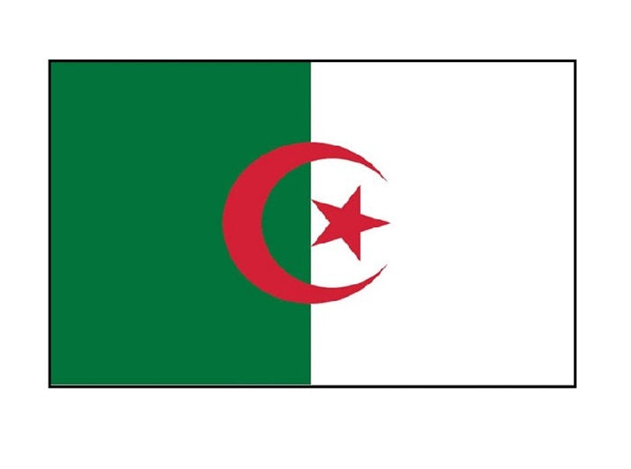 cape poncho drapeau algerie 90x150 cm