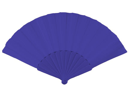 éventail plastique, bleu foncé 22cm
