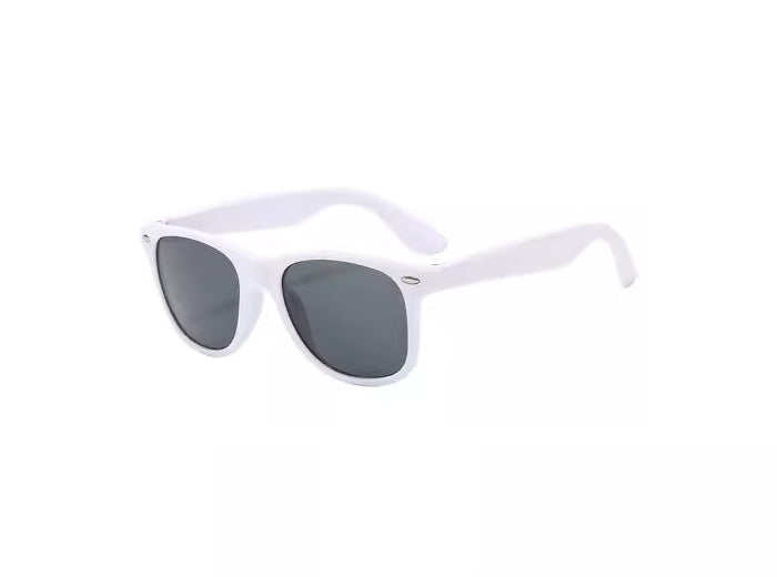 lunettes gag style wayfarer blanc adulte