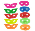 masque pvc loup néon fluo rouge mix