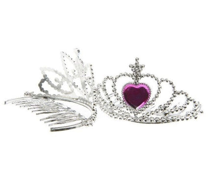 mini diadème argente 7cm