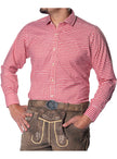 Chemise Oktoberfest rouge deluxe homme