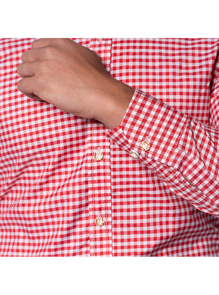 Chemise Oktoberfest rouge deluxe homme