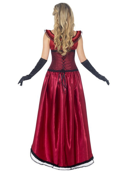 Déguisement de dame bordel rouge de luxe