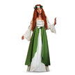 Déguisement de médiéval Clarisa vert
