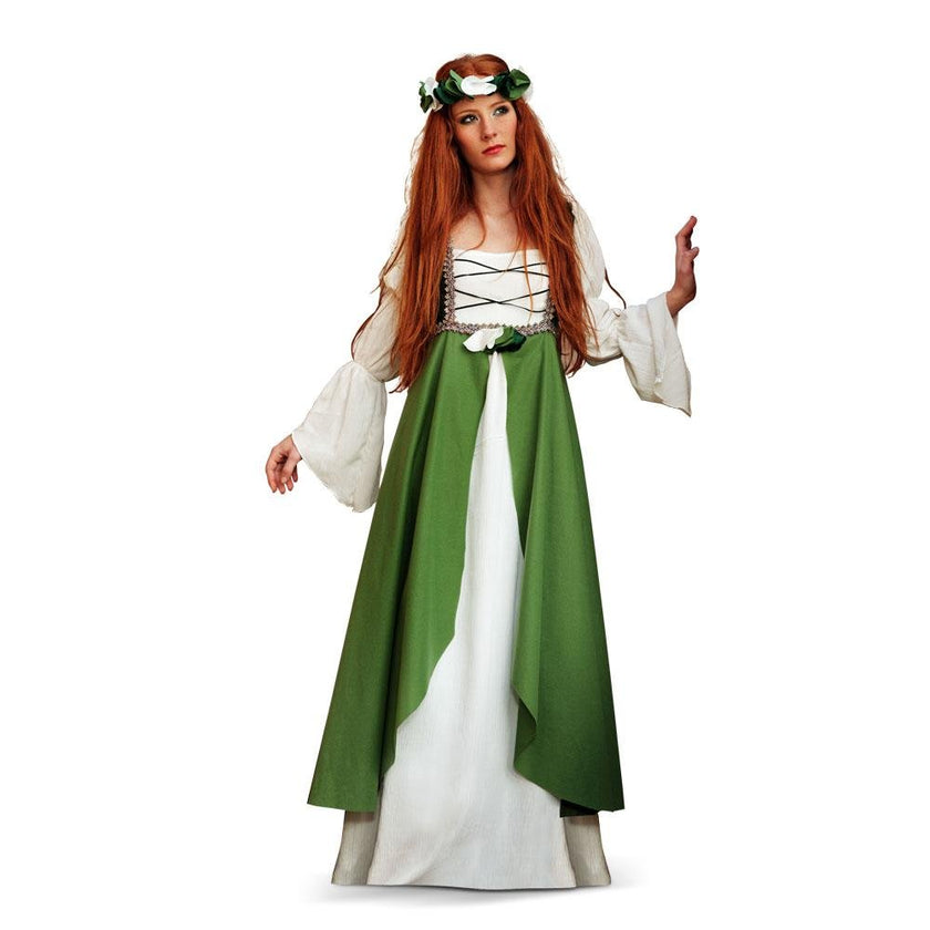 Déguisement de médiéval Clarisa vert