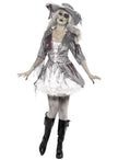 Déguisement pirate fantôme gris femme