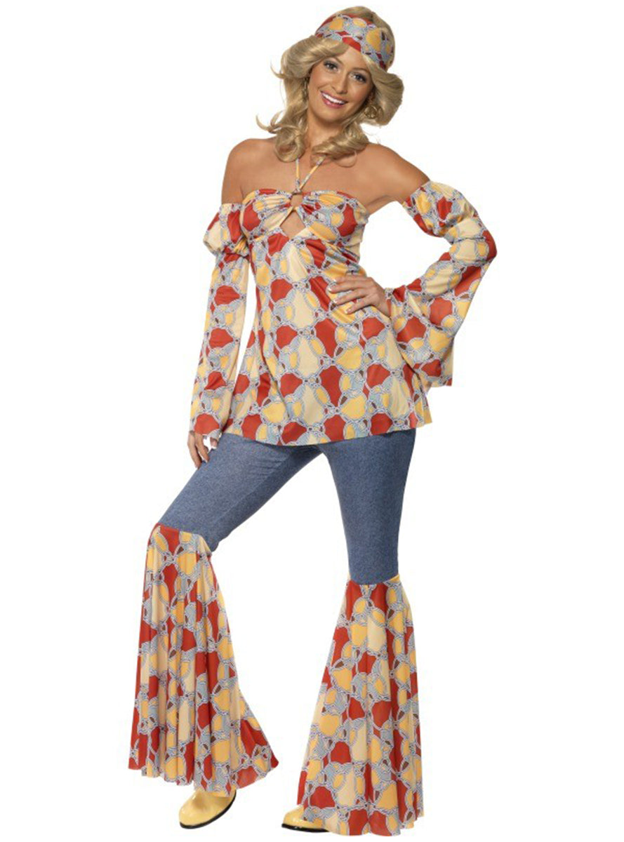 Déguisement d'hippie vintage pour femme