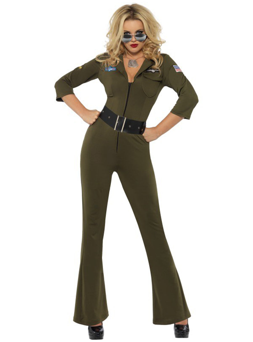 Déguisement d'aviateur de Top Gun pour femme