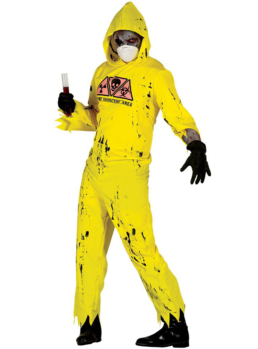 Déguisement de zombie radioactif pour adulte