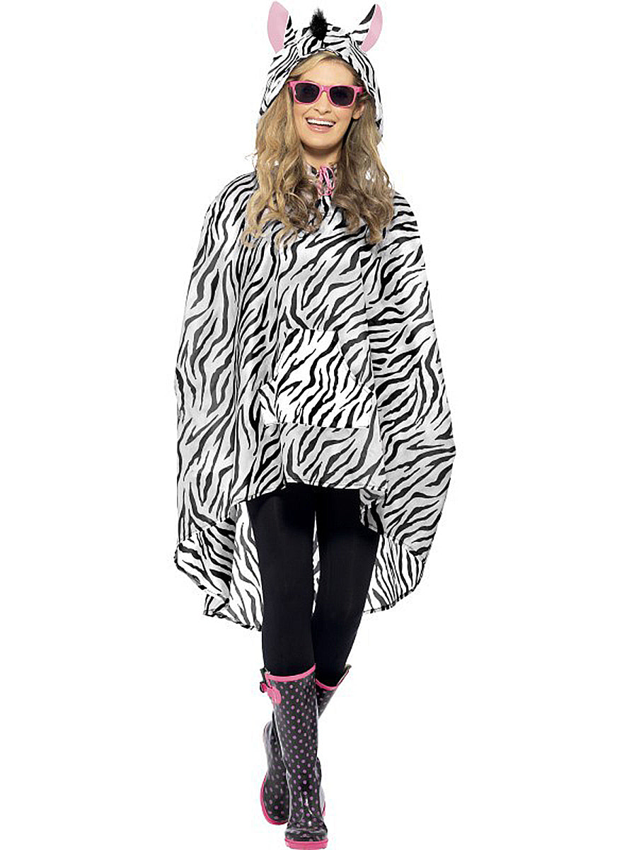 Party Poncho zèbre