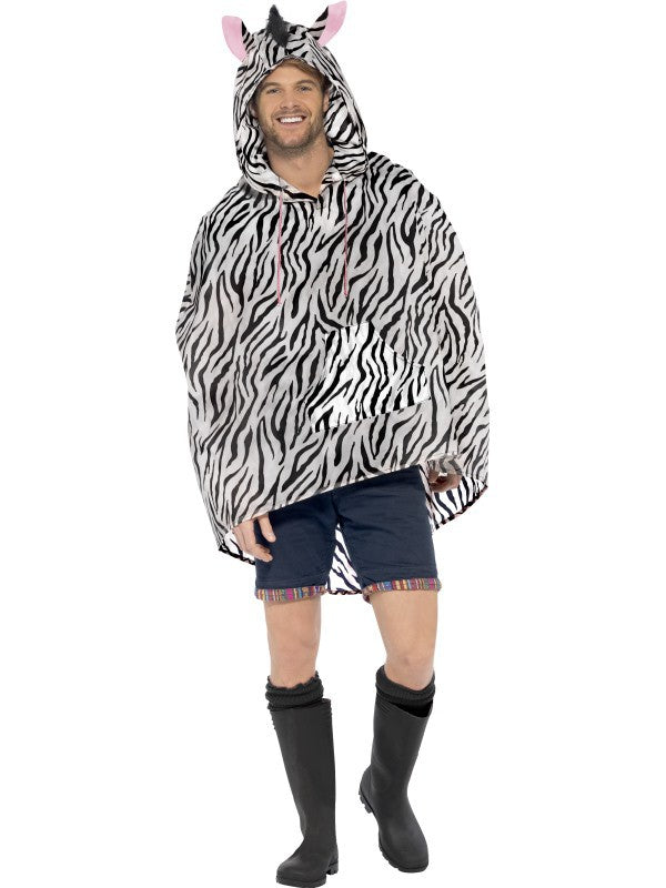 Party Poncho zèbre