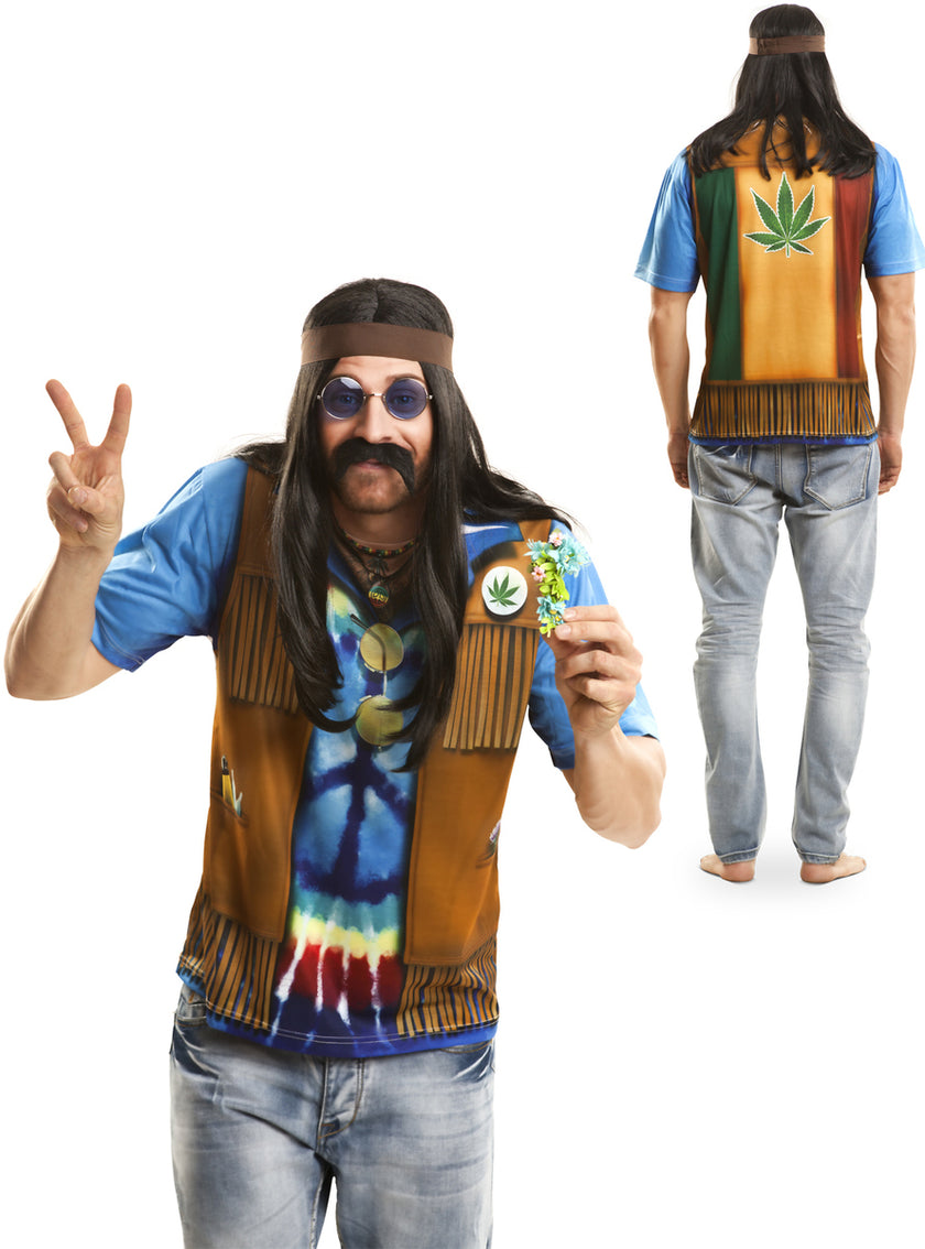 T-shirt hippie festival homme