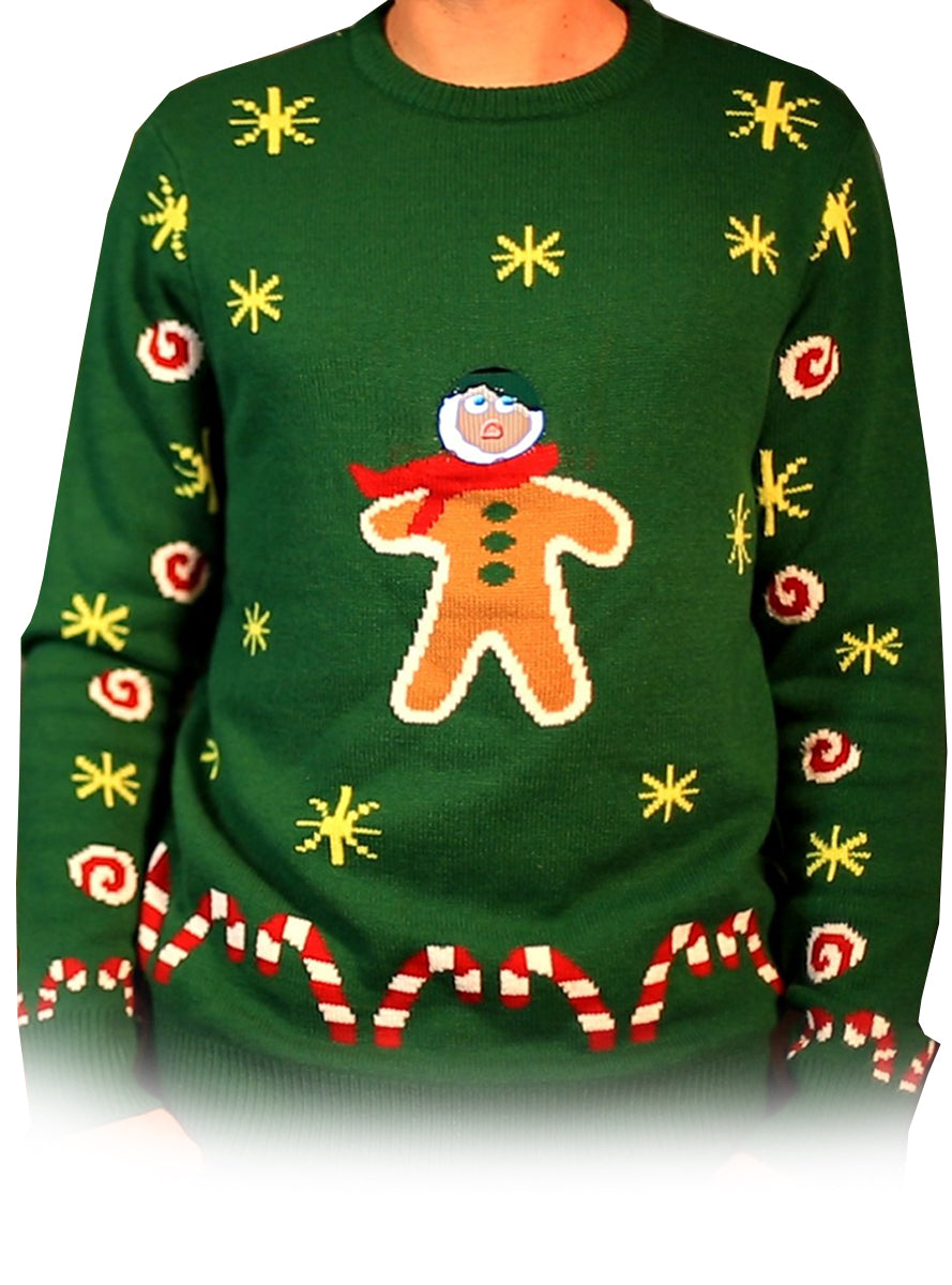 Pull de Noël Biscuit au Gingembre Digital Dudz