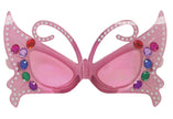 lunettes gag papillon rose