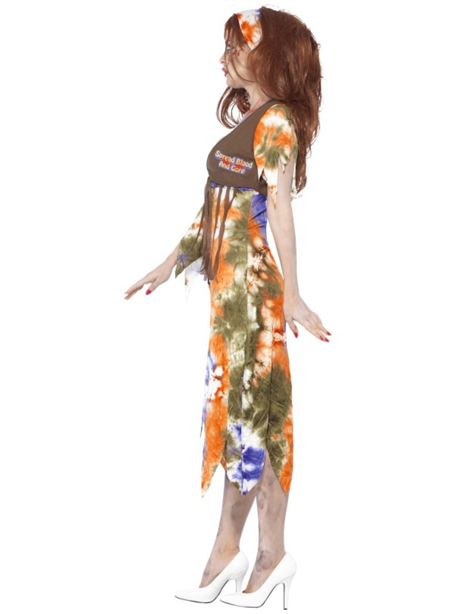 Déguisement hippie zombie femme