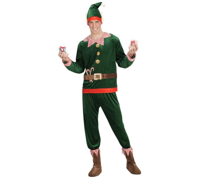 déguisement de lutin homme 4pcs vert