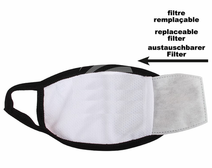 filtre à charbon actif pour masque textile lavable