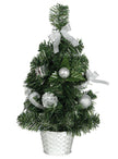 Mini sapin de noël argenté