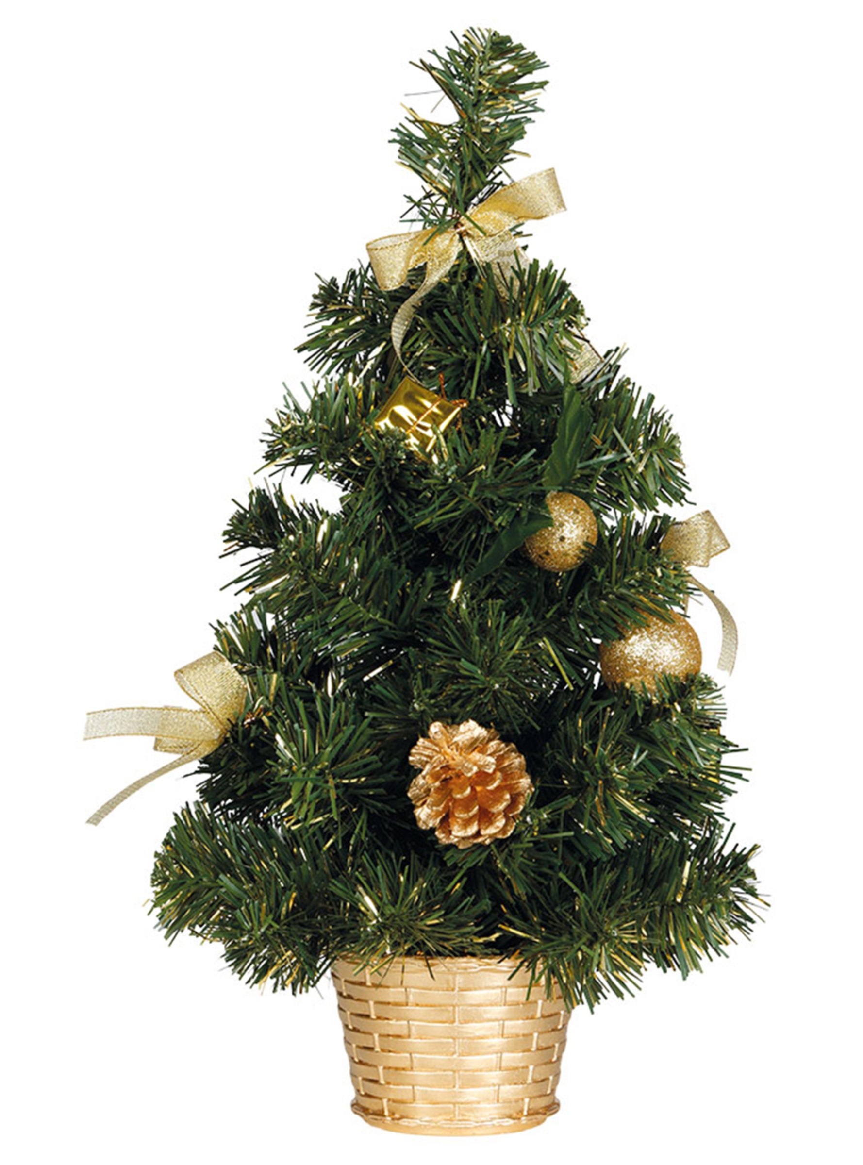 Mini sapin de noël doré