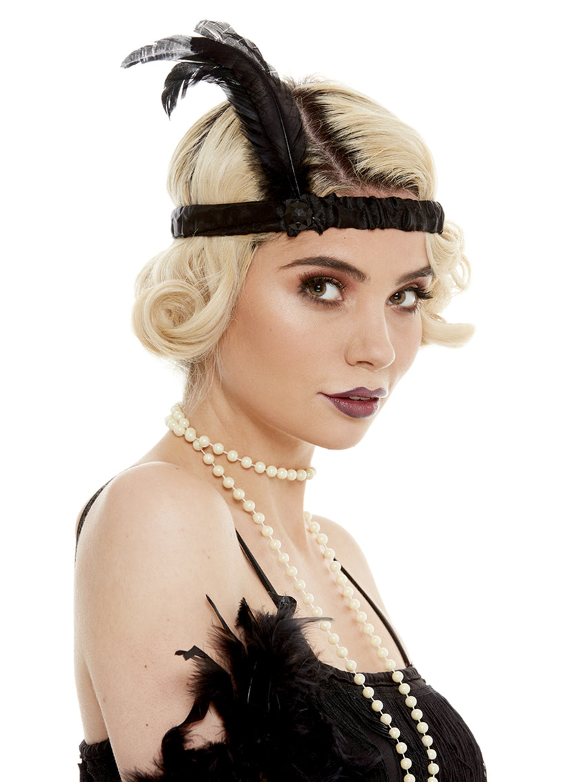 Bandeau charleston noir