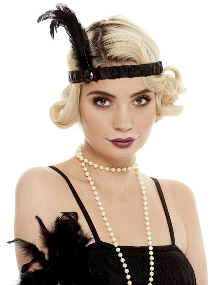 Bandeau charleston noir