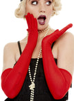 Gants rouges longs
