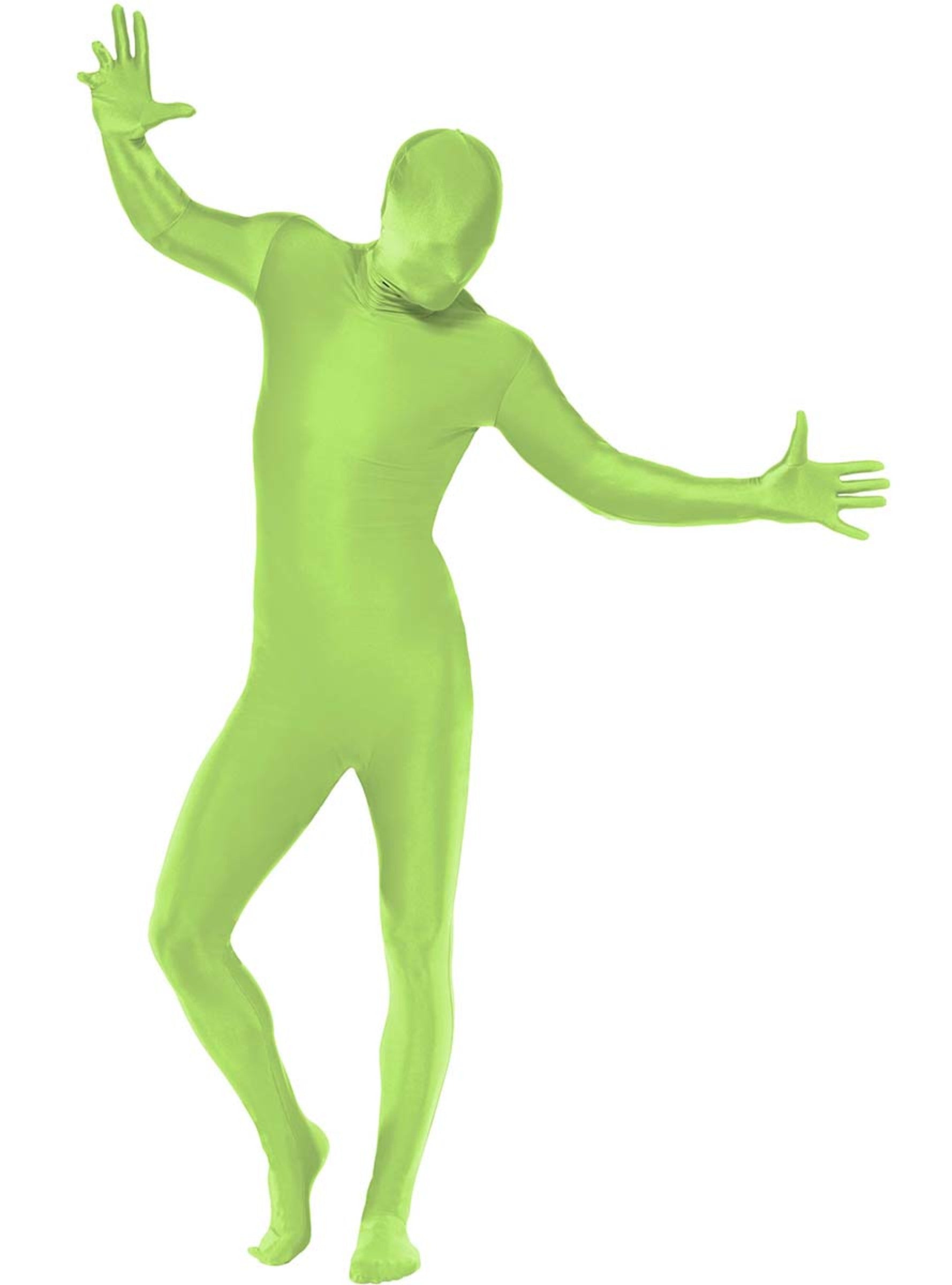 Déguisement seconde peau vert adulte