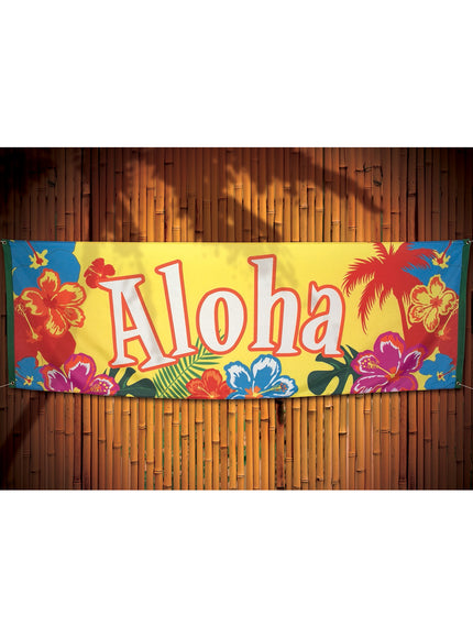 Banderole hawaïen aloha - Hibiscus