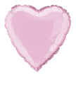 Ballon coeur en aluminium rose clair
