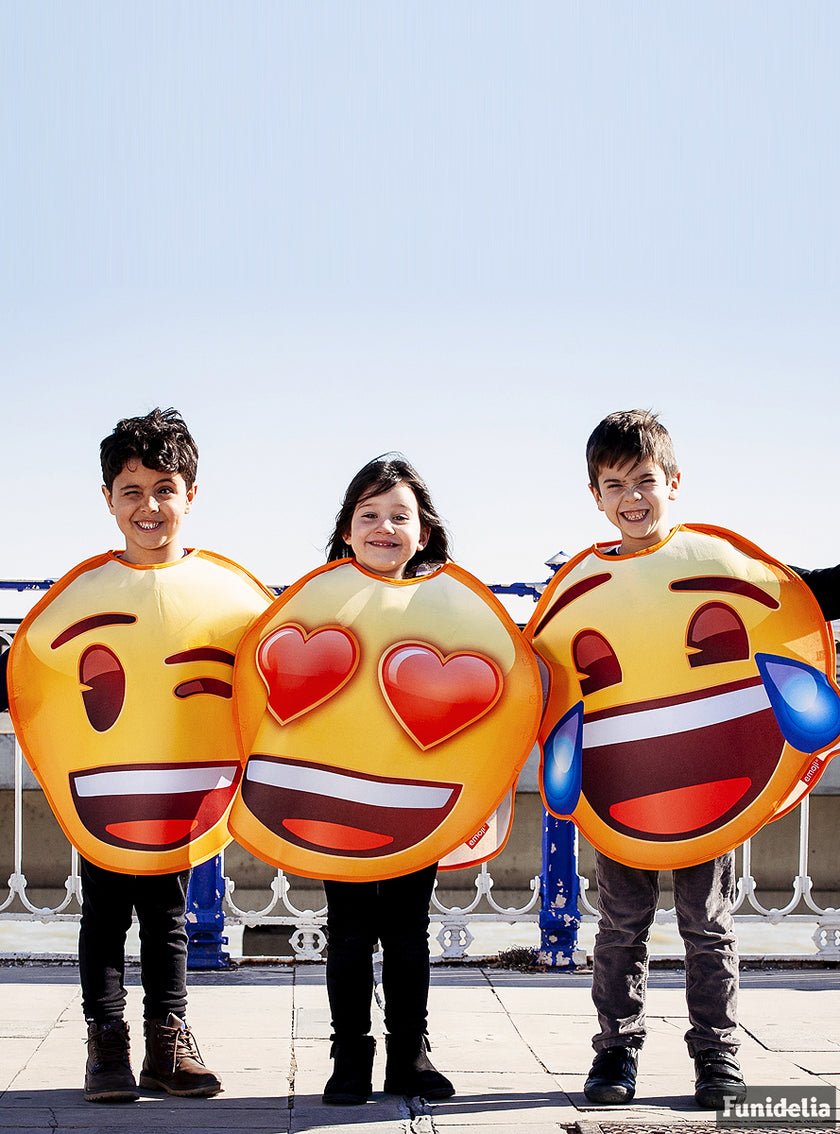 Déguisement Emoji sourire larmes enfant