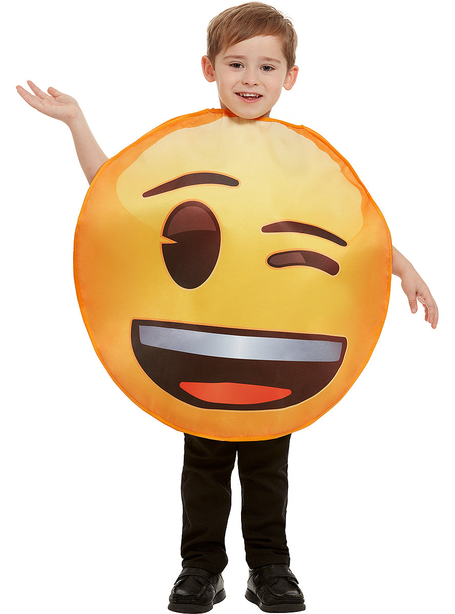 Déguisement Emoji clin d'œil enfant