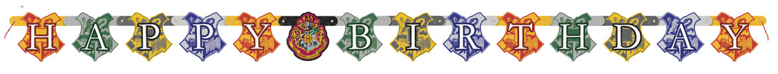 Banderole anniversaire Maisons Poudlard - Harry Potter
