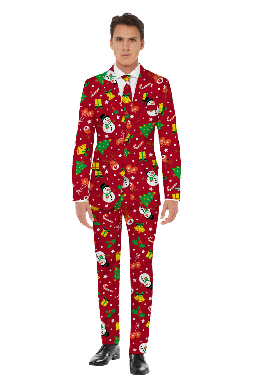 Costume de Noël rouge - Suitmeister