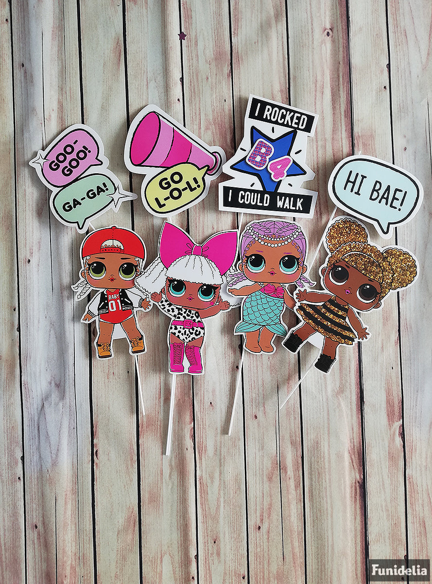 8 accessoires pour Photocall LOL Surprise