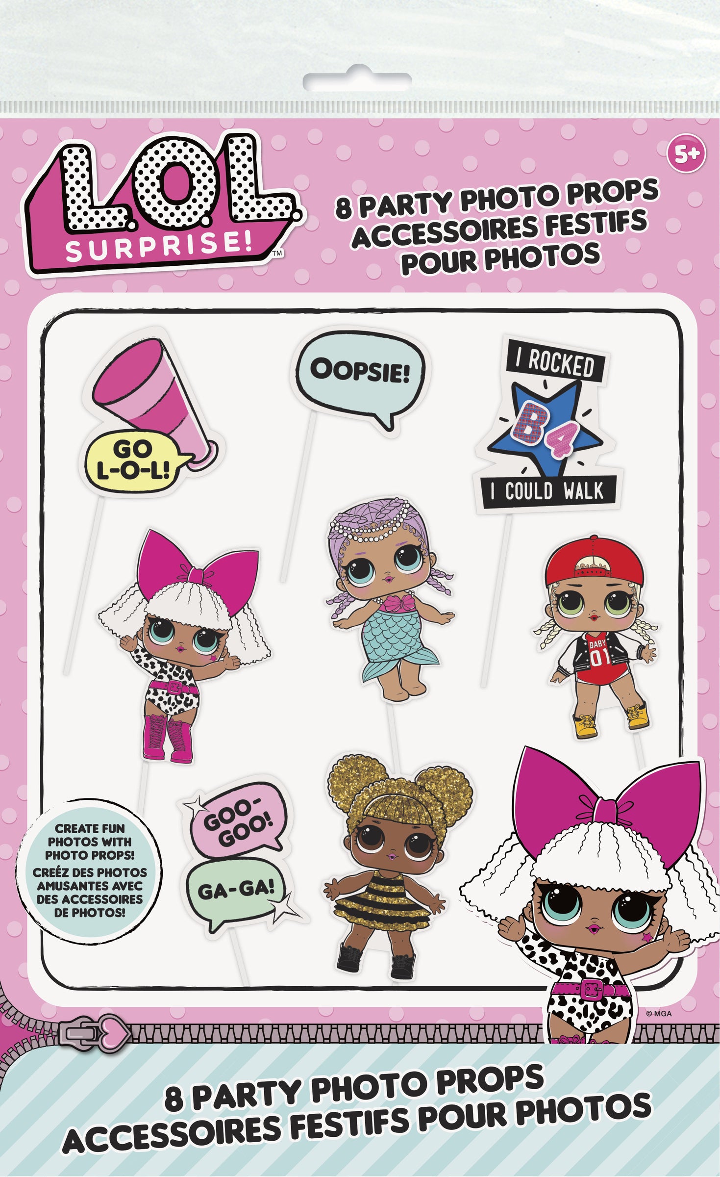 8 accessoires pour Photocall LOL Surprise