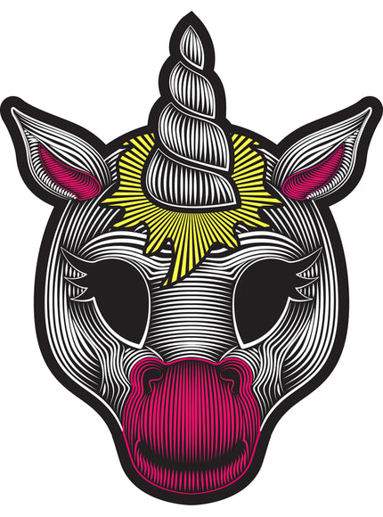 Masque licorne lumineux adulte