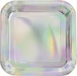8 petites assiettes iridescentes  (18 cm)