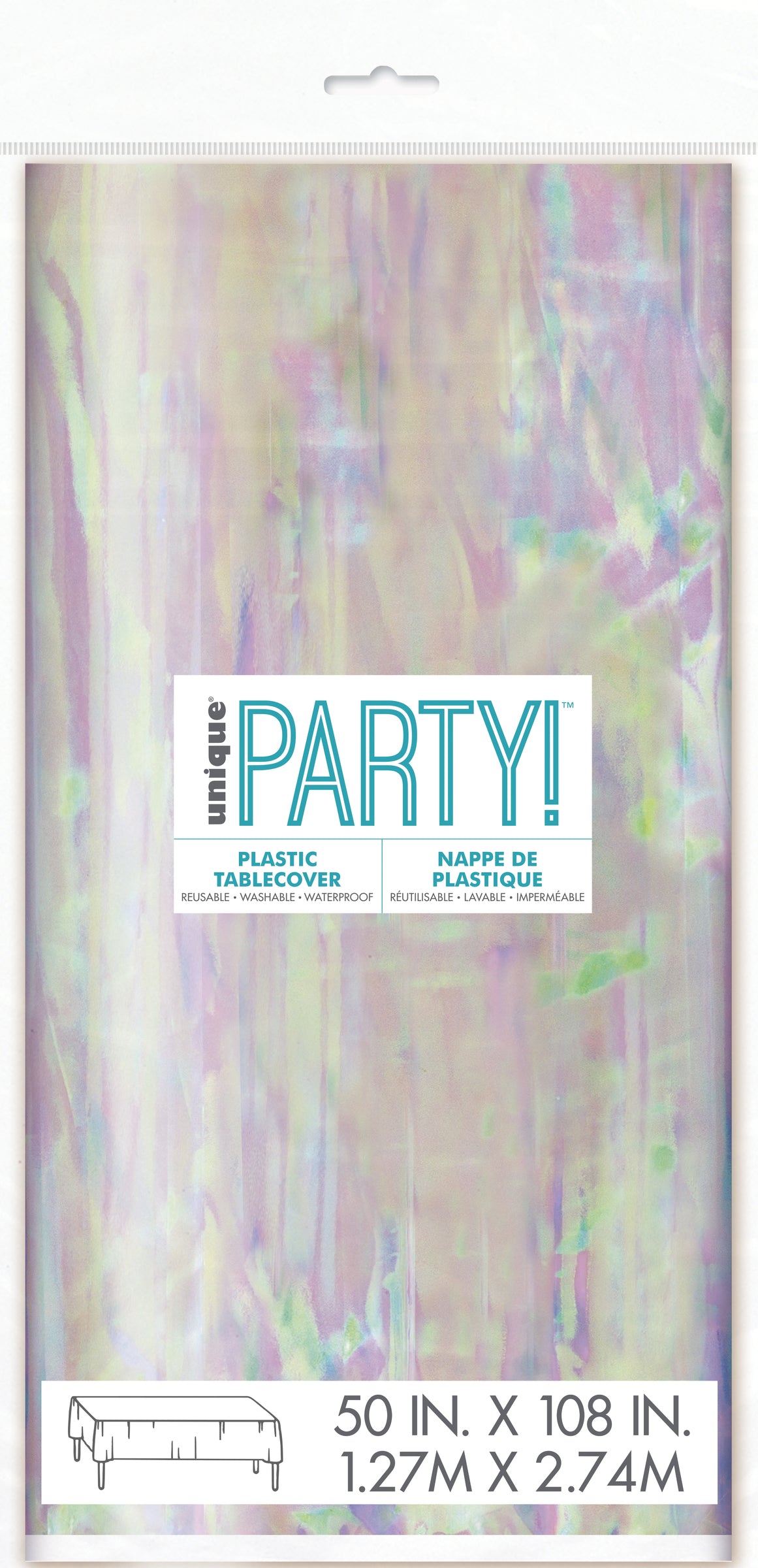 Nappe iridescente rectangulaire