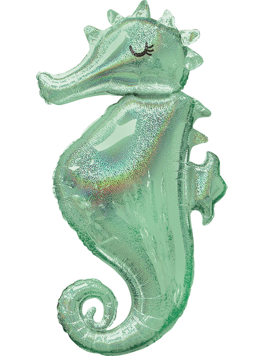 Ballon aluminium hippocampe - Mermaid Wishes