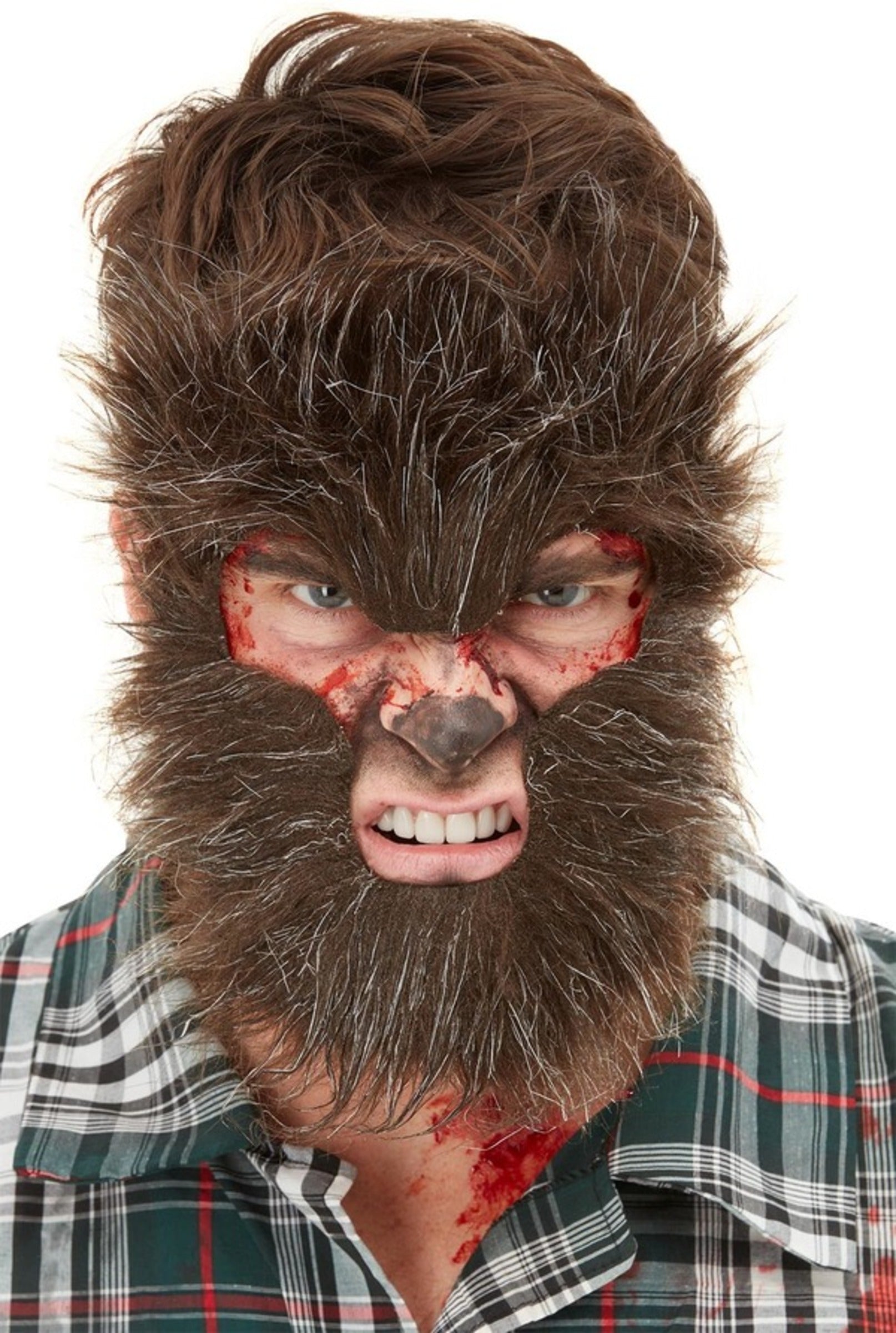Masque cheveux Loup-Garou adulte