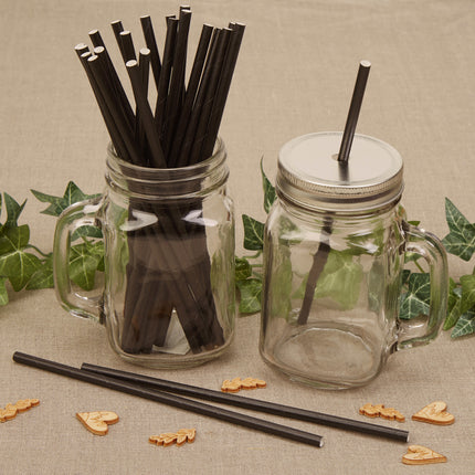 25 pailles en carton - Hearts & Krafts