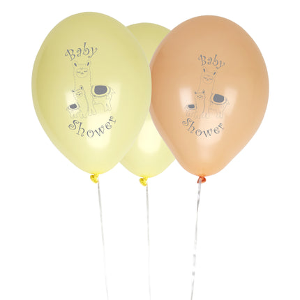 8 ballons en latex - Llama Love