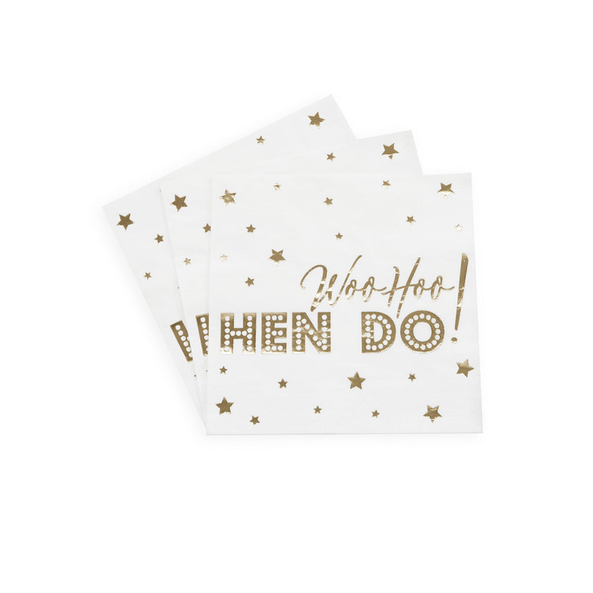16 serviettes en papier - Woo Hoo Hen Do