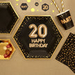 8 assiettes hexagonales 