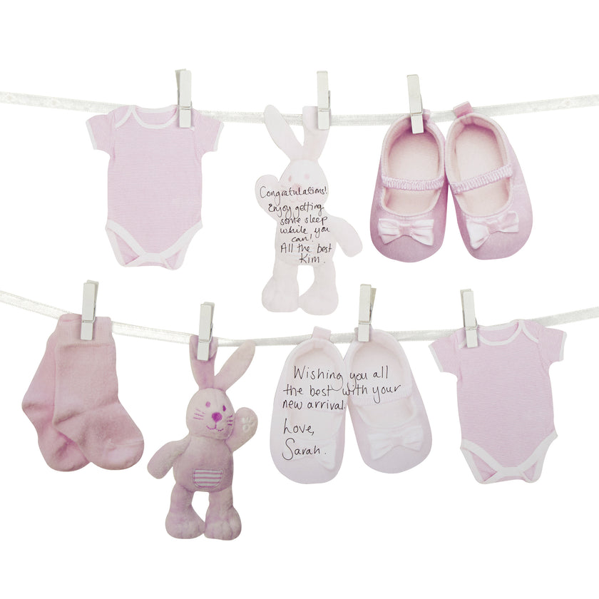 Livre visite alternatif pour Baby Shower rose - Pattern Works