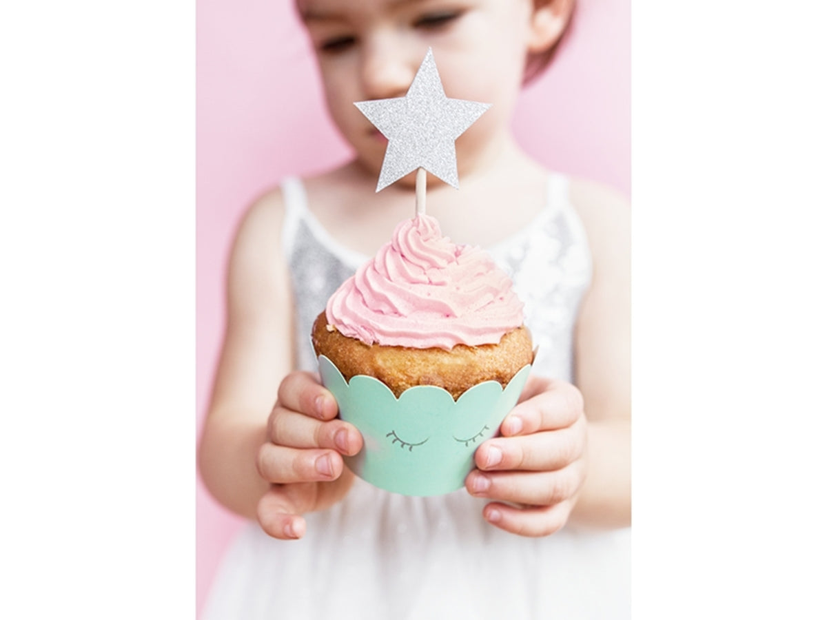6 moules à cupcakes tons pastel- Unicorn Collection