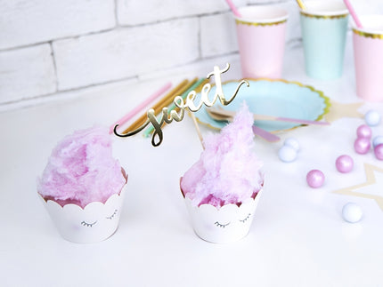 6 moules à cupcakes tons pastel- Unicorn Collection