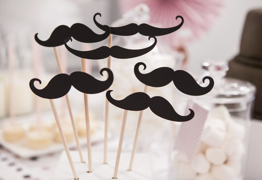 6 moustaches pour photobooth